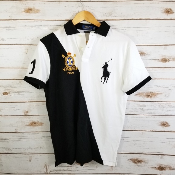 ralph lauren diagonal stripe polo